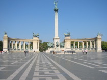 Millenniumssäule in Budapest